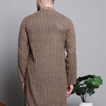 Mens Sequin Embroidered Pure Cotton Kurtas